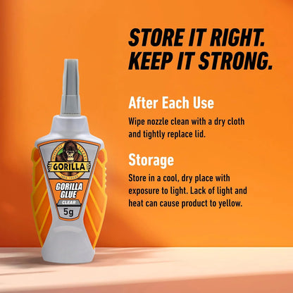 Gorilla Clear Glue, All Purpose, 1.75 oz Bottle
