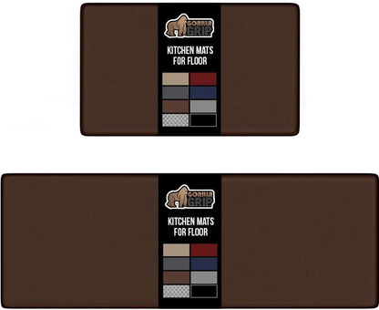 GORILLA GRIP Cushioned Antifatigue Kitchen Mat for Floor, 20x32, Charcoal