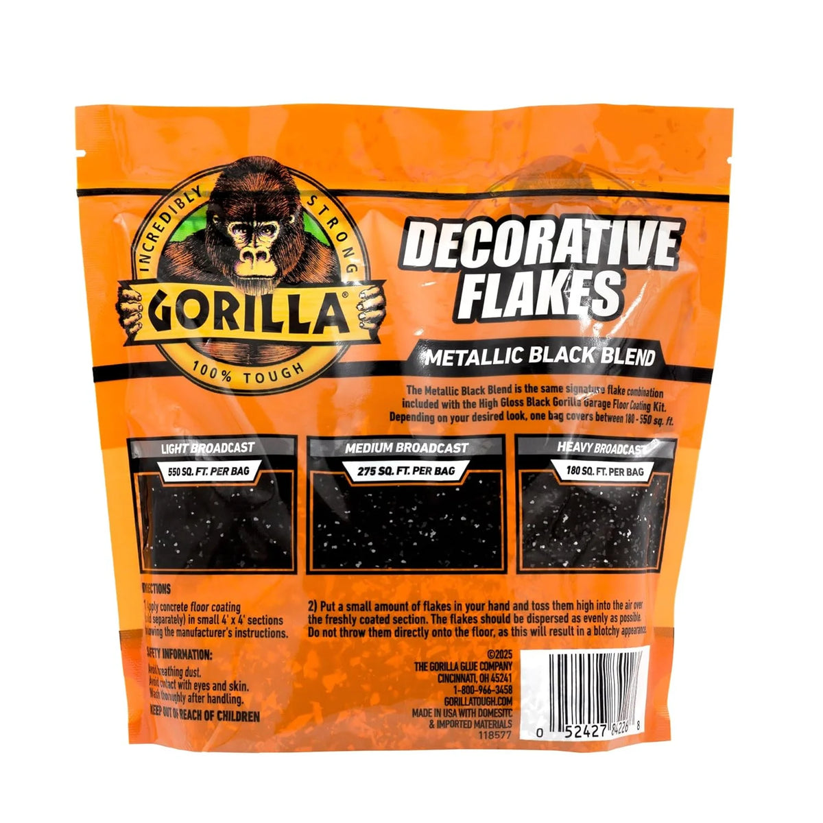 Gorilla Epoxy Garage Floor Coating Kit, 7 Pieces, 1-Car, Black Finish