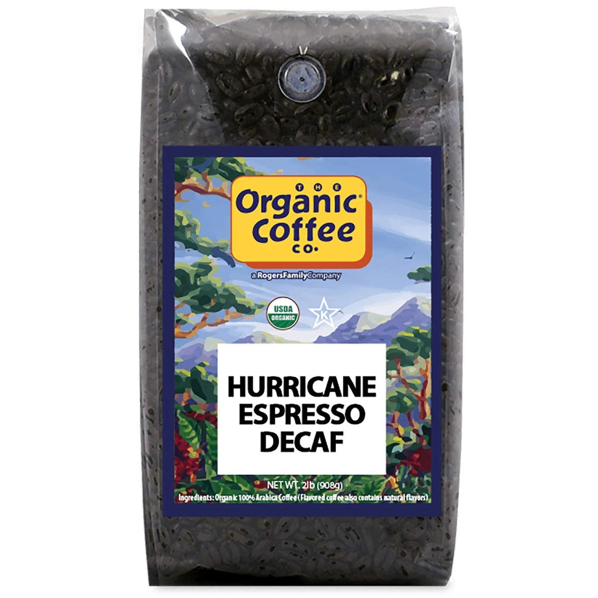 The Organic Coffee Co. DECAF French Roast Whole Bean Coffee, 2 lb bag
