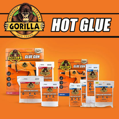 Gorilla Hot Glue Gun Kit, Dual Temp, Includes 45 Sticks
