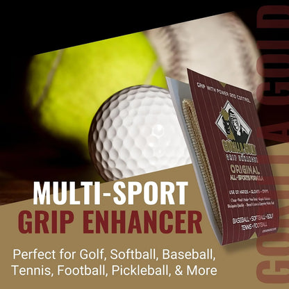 Gorilla Gold Grip Enhancer Tacky Towel - USA-Made Chalkless Formula