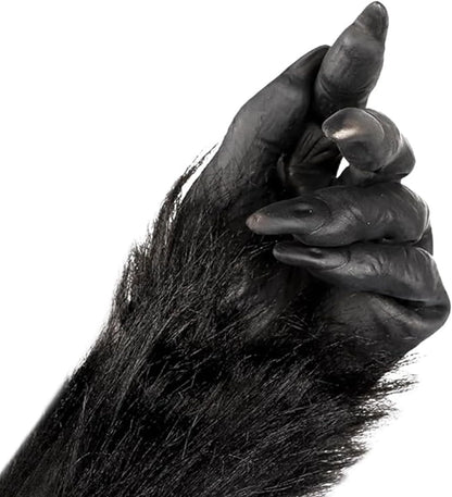 BXT Adults Lifelike Latex Halloween Ape Claws Animal Paws Gloves Mittens Cosplay Costume Props Furry Papion Gorilla Handwear