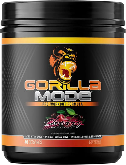Gorilla Mode Pre Workout - Massive Pumps | 796g (Orange Rush)
