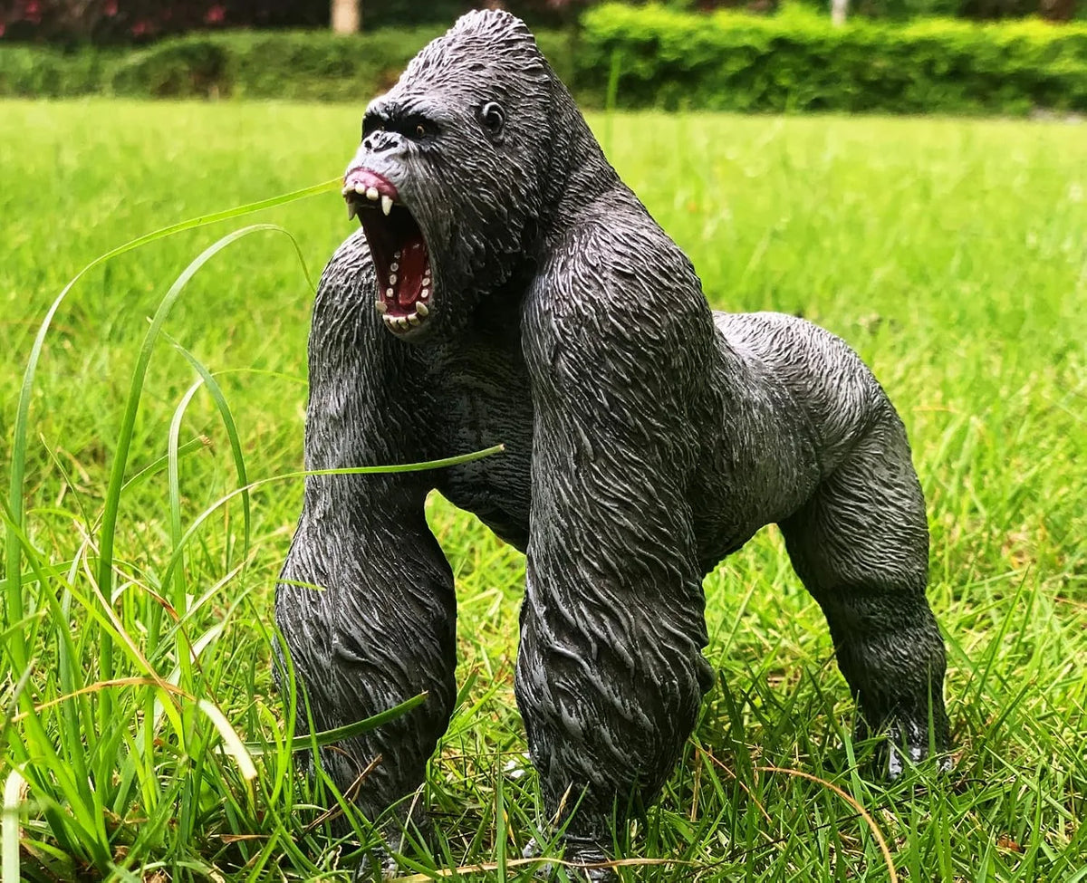 Gorilla Toys Action Figure Rampage Gorilla Fight Mode Ape Solid Wild Animal Figurines for Role Playing Story Telling Toy