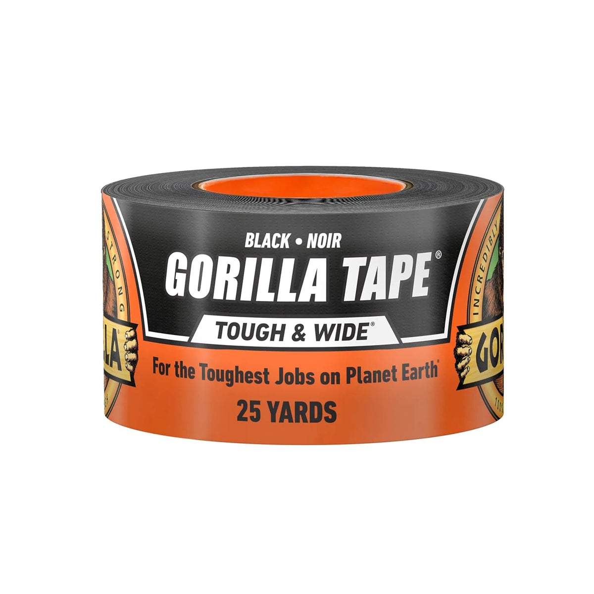 GORILLA Tough & Wide Heavy Duty Duct Tape, Silver, 2.88" x 25 yd, 1-Pack