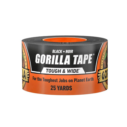 GORILLA Tough & Wide Heavy Duty Duct Tape, Silver, 2.88" x 25 yd, 1-Pack