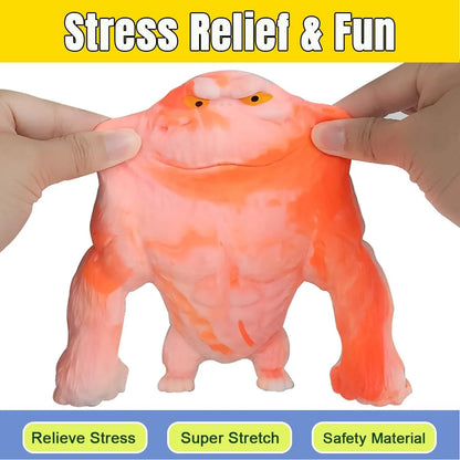 YHan Super Stretchy Gorilla Fidget Toy (Purple) Stretchy Monkey - Funny, Squishy & Perfect to Squeeze for Stress Relief - Ideal Gift for Kids