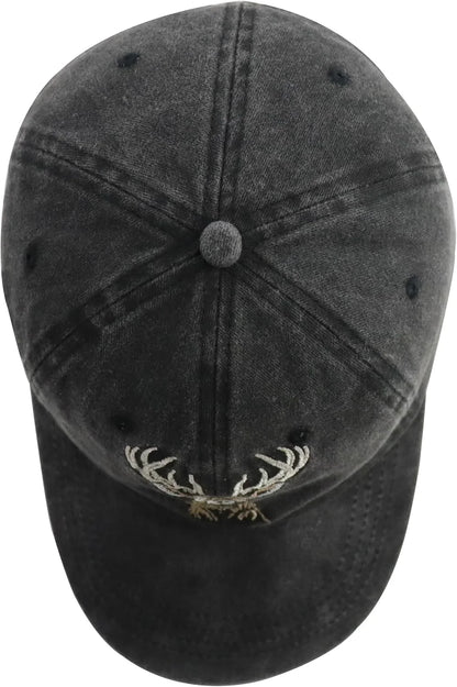 Unisex Adjustable Animal Hat for Men Women, Classic Cotton Wild Animals Embroidered Baseball Cap