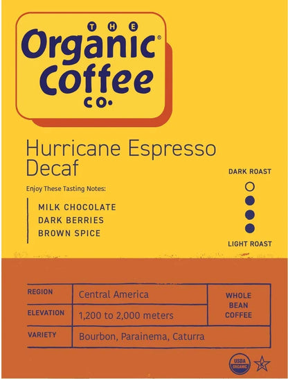 The Organic Coffee Co. DECAF French Roast Whole Bean Coffee, 2 lb bag