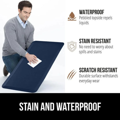 GORILLA GRIP Cushioned Antifatigue Kitchen Mat for Floor, 20x32, Charcoal