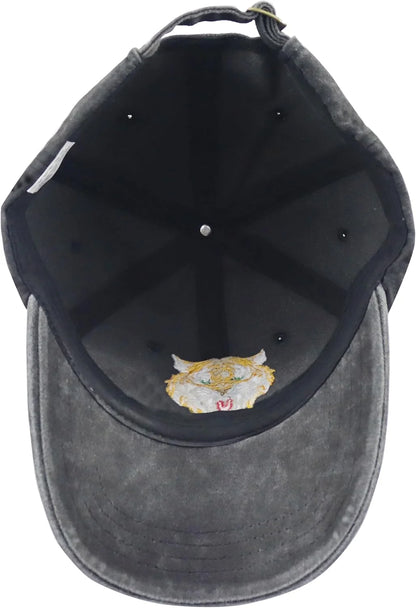 Unisex Adjustable Animal Hat for Men Women, Classic Cotton Wild Animals Embroidered Baseball Cap