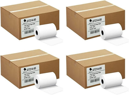 (50) Gorilla Supply 2 1/4 x 85 Thermal Paper Receipt Rolls Clover Mini Verifone VX510 VX570 FD50 T4220, 2.25 x 85 ft, POS/Cash Register Paper, BPA Free, 50 Rolls (Pack of 2)