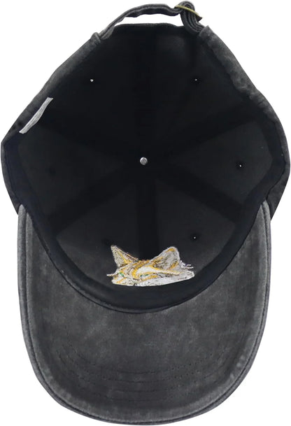 Unisex Adjustable Animal Hat for Men Women, Classic Cotton Wild Animals Embroidered Baseball Cap