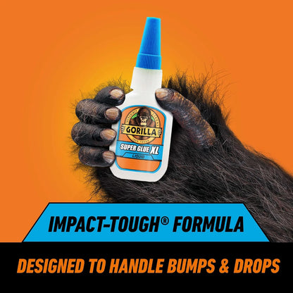 Gorilla Super Glue XL, Clear, All Purpose, 25 g