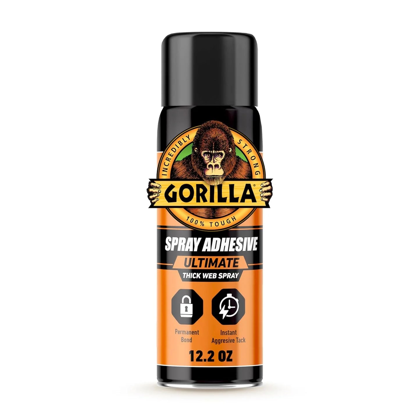 Gorilla Heavy Duty Spray Adhesive, Multi Purpose, Clear, 14 oz, 2-Pack