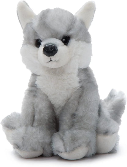 The Petting Zoo Wolf Stuffed Animal Plushie, Babiez, Kids Gifts, 6 in