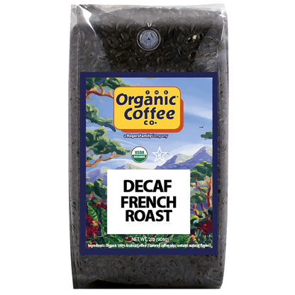The Organic Coffee Co. DECAF French Roast Whole Bean Coffee, 2 lb bag