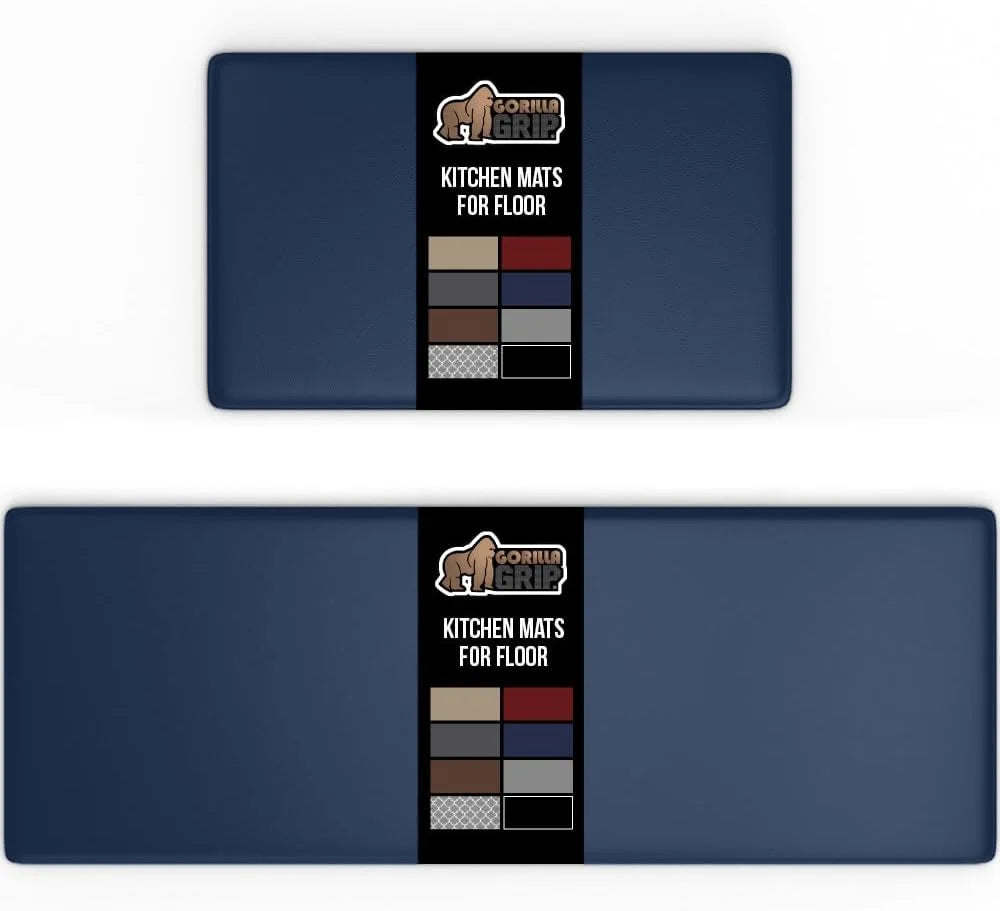 GORILLA GRIP Cushioned Antifatigue Kitchen Mat for Floor, 20x32, Charcoal