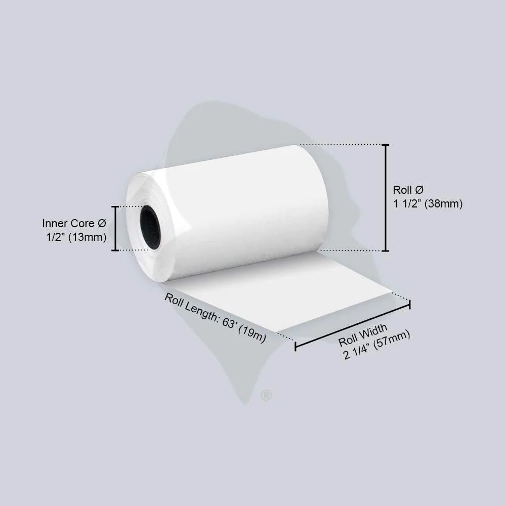 (50) Gorilla Supply 2 1/4 x 85 Thermal Paper Receipt Rolls Clover Mini Verifone VX510 VX570 FD50 T4220, 2.25 x 85 ft, POS/Cash Register Paper, BPA Free, 50 Rolls (Pack of 2)