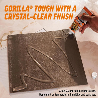 Gorilla Max Strength Construction Adhesive, Clear, 7 oz Tube, 1-Pack
