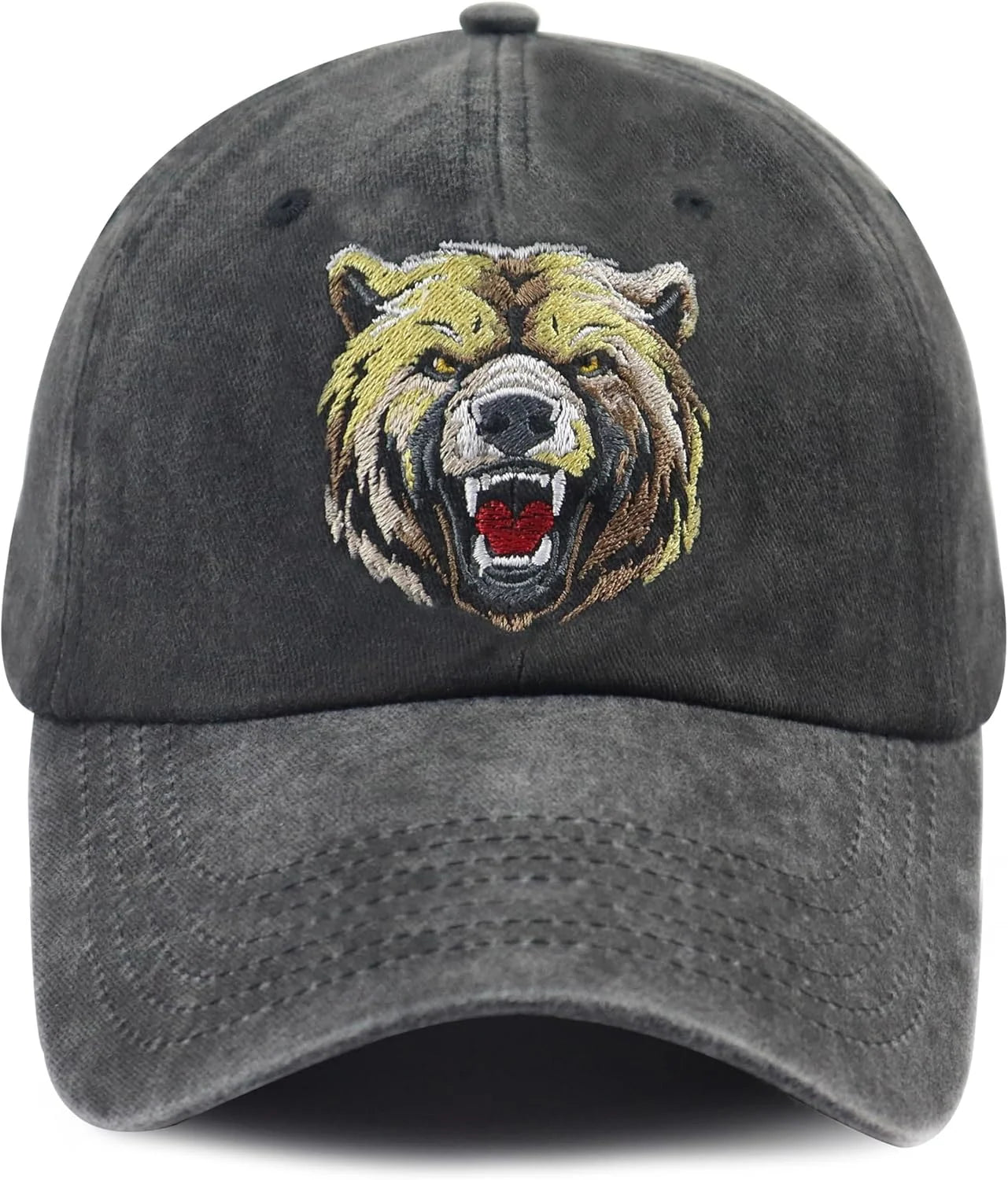 Unisex Adjustable Animal Hat for Men Women, Classic Cotton Wild Animals Embroidered Baseball Cap