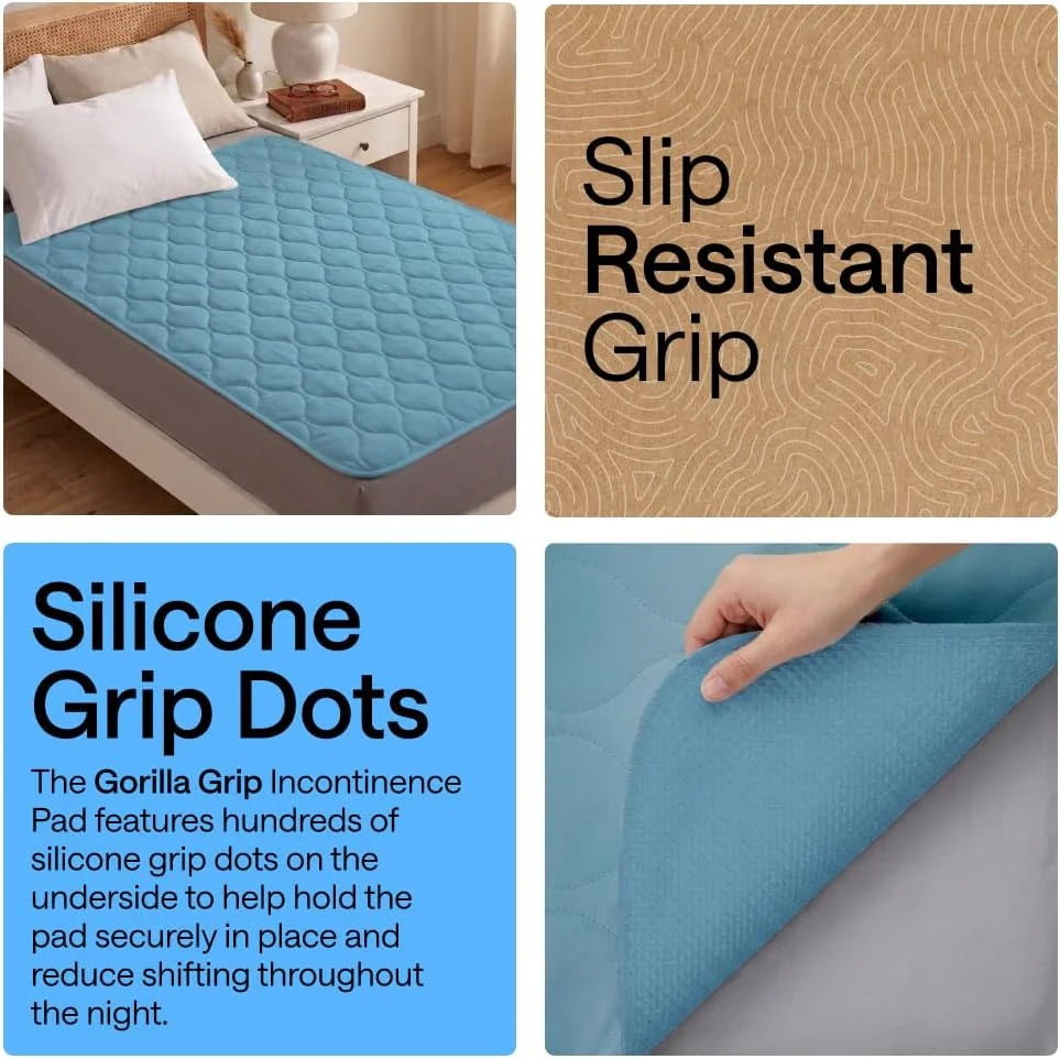 GORILLA GRIP Washable Reusable Underpads, 52x34 White