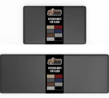 GORILLA GRIP Cushioned Antifatigue Kitchen Mat for Floor, 20x32, Charcoal