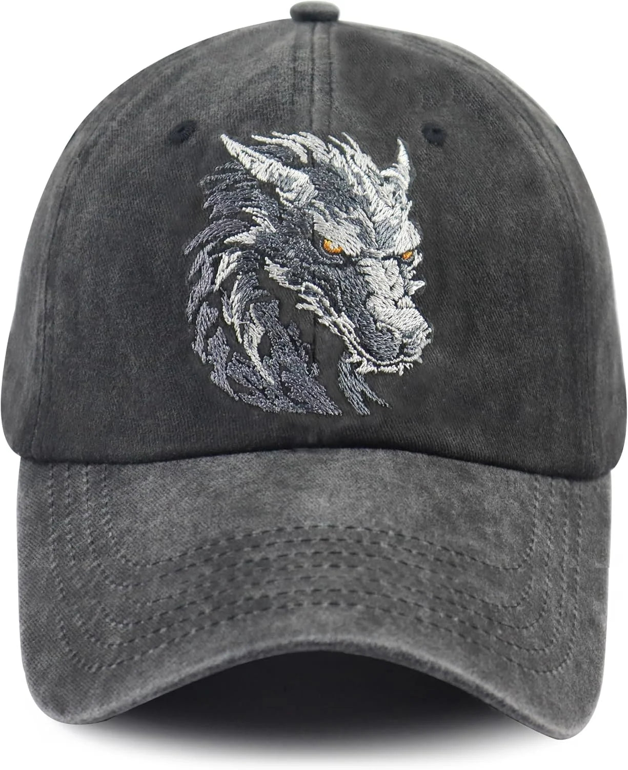 Unisex Adjustable Animal Hat for Men Women, Classic Cotton Wild Animals Embroidered Baseball Cap
