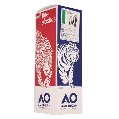 American Orthodontics Blue Whale Elastics, 5/16 in, 14 oz, Latex, Maximum