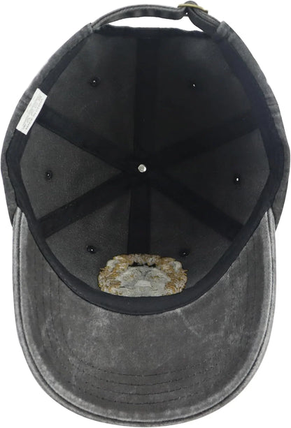 Unisex Adjustable Animal Hat for Men Women, Classic Cotton Wild Animals Embroidered Baseball Cap
