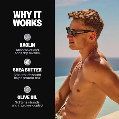 Slick Gorilla Lightwork Matte Hair Clay for Men, Flexible Hold, 2.5 oz