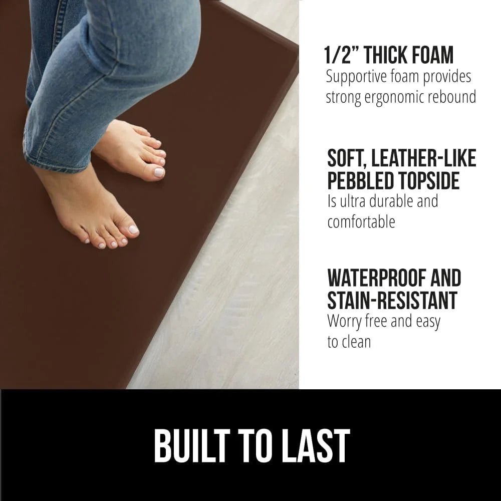 GORILLA GRIP Cushioned Antifatigue Kitchen Mat for Floor, 20x32, Charcoal