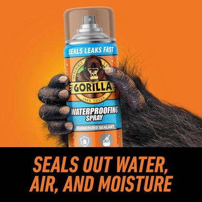 Gorilla Waterproofing Spray, Clear, 14 oz, 2-Pack, Flexible Sealant