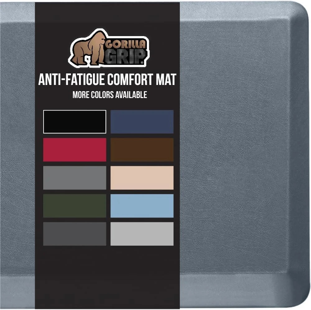 GORILLA GRIP Cushioned Antifatigue Kitchen Mat for Floor, 20x32, Charcoal