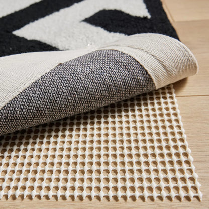 GORILLA GRIP® Slip Resistant Rug Pads for Hardwood Floor, 4x4 Cream