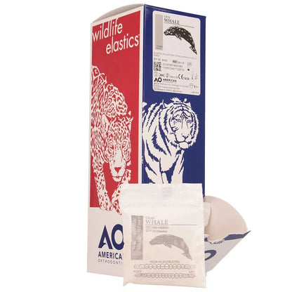 American Orthodontics Blue Whale Elastics, 5/16 in, 14 oz, Latex, Maximum