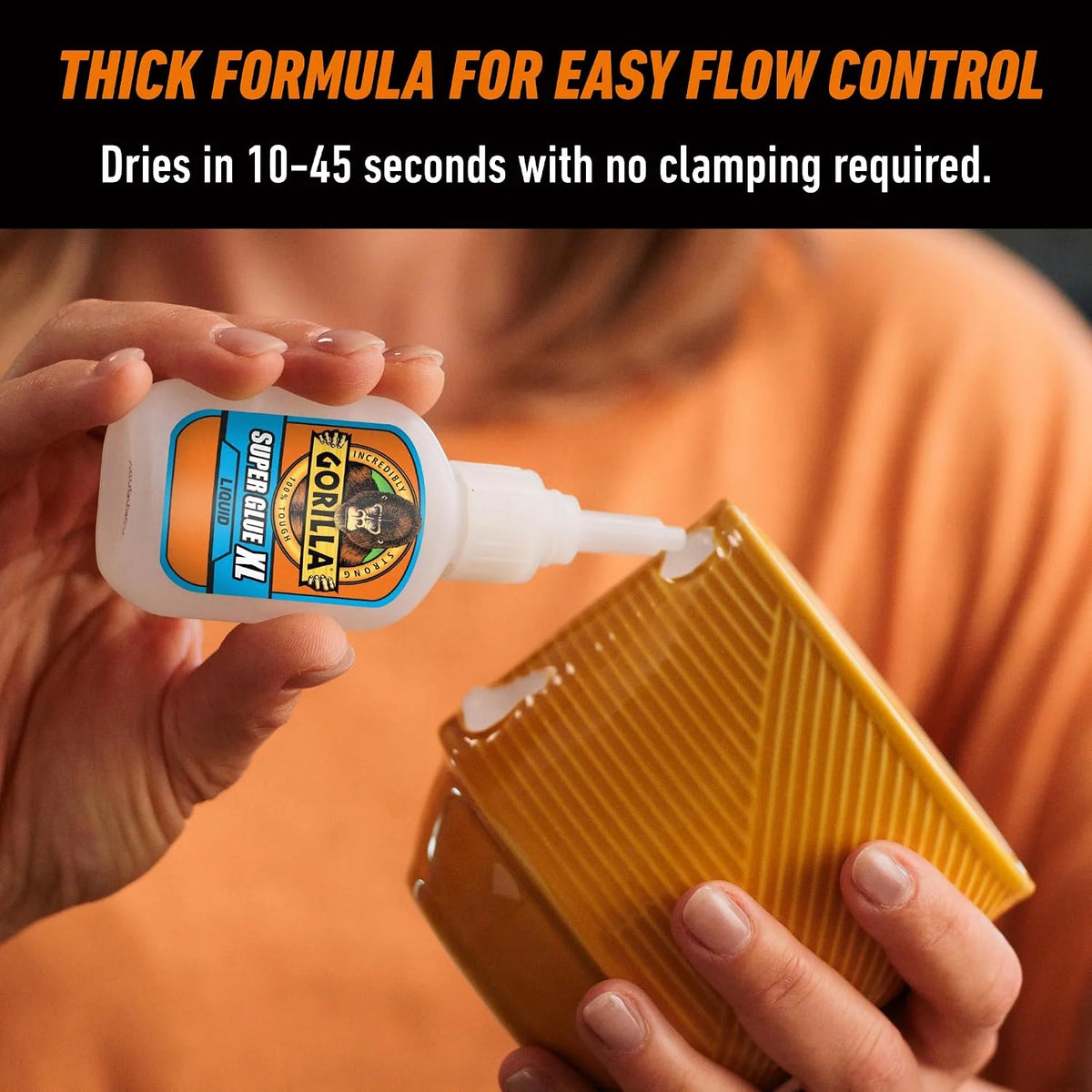 Gorilla Super Glue XL, Clear, All Purpose, 25 g