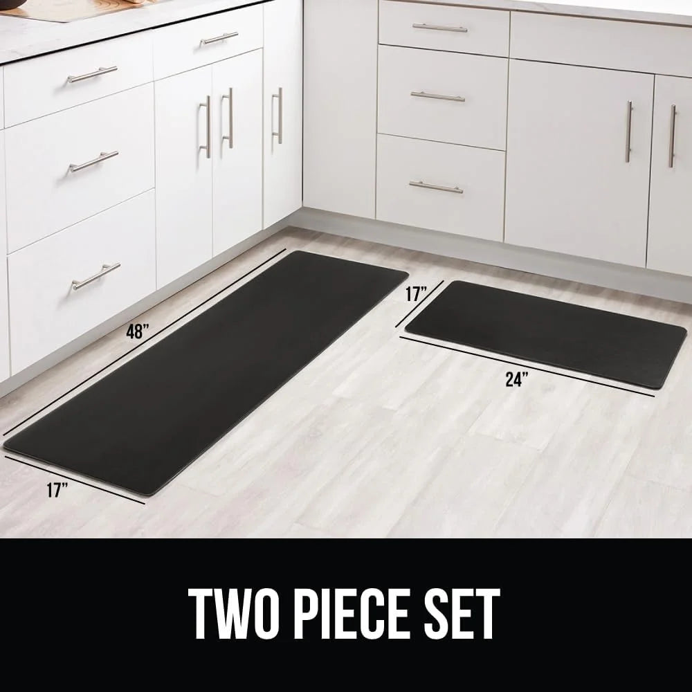 GORILLA GRIP Cushioned Antifatigue Kitchen Mat for Floor, 20x32, Charcoal