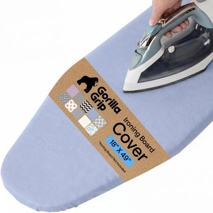 GORILLA GRIP Padded Ironing Board Cover, 15x54 Silver