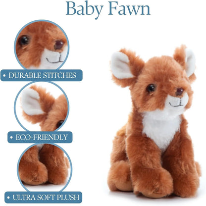The Petting Zoo Wolf Stuffed Animal Plushie, Babiez, Kids Gifts, 6 in