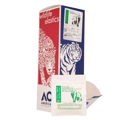 American Orthodontics Blue Whale Elastics, 5/16 in, 14 oz, Latex, Maximum
