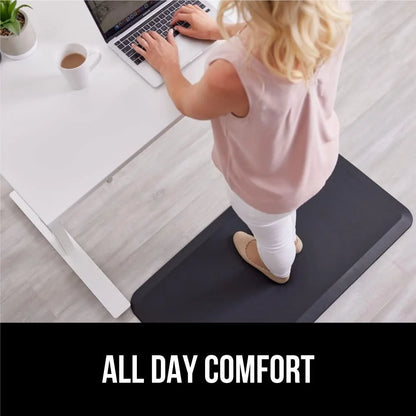 GORILLA GRIP Cushioned Antifatigue Kitchen Mat for Floor, 20x32, Charcoal