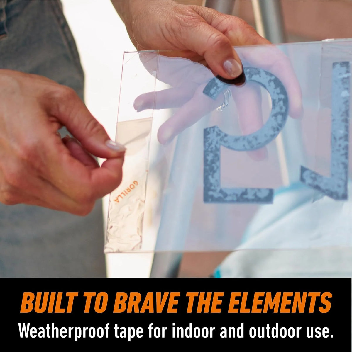Gorilla Tough & Clear Double Sided Mounting Tape, Clear Tape, 1" x 150" - Weatherproof for Indoor or Outdoor (Pack of 6)