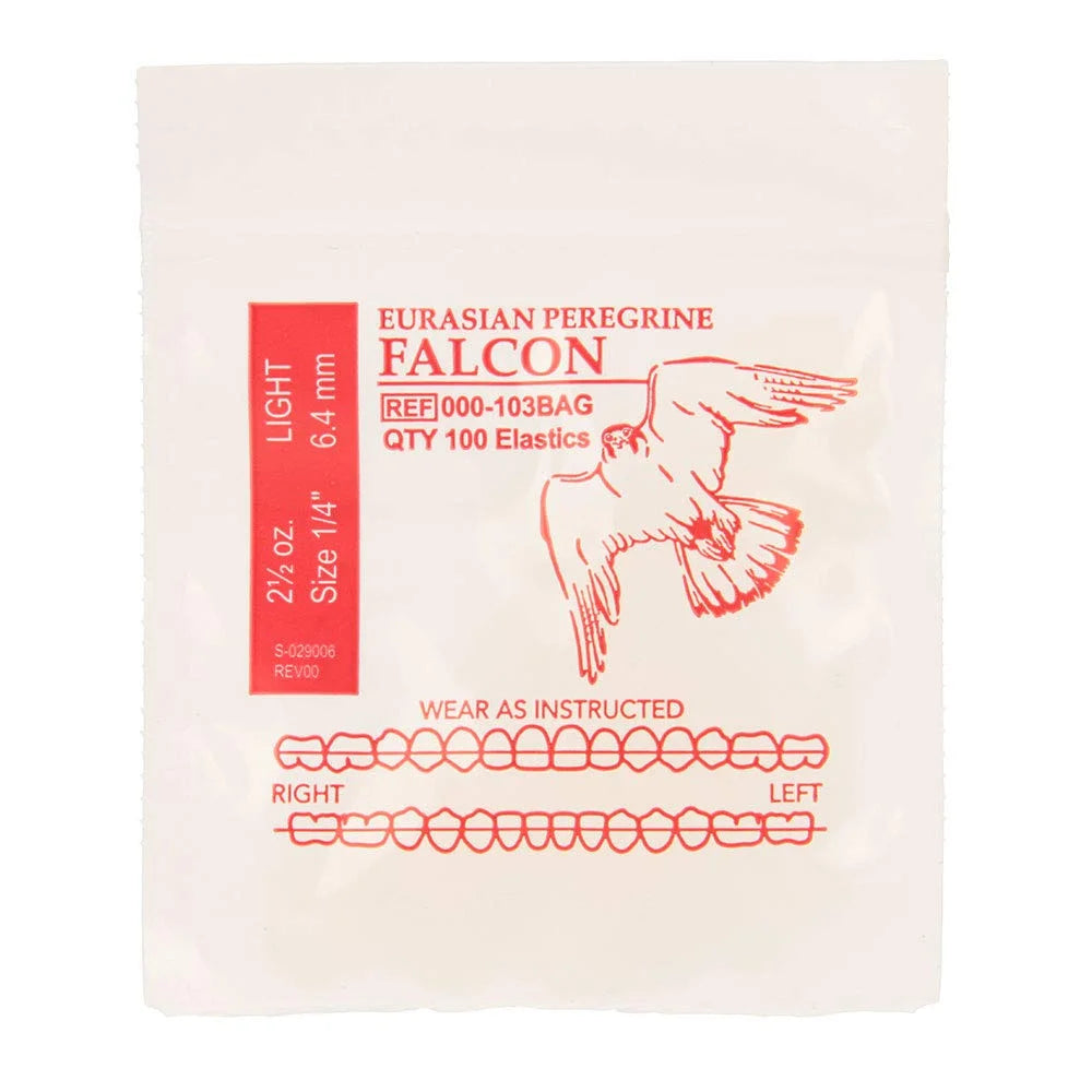 American Orthodontics Blue Whale Elastics, 5/16 in, 14 oz, Latex, Maximum