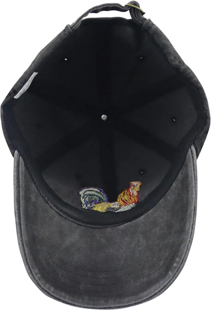 Unisex Adjustable Animal Hat for Men Women, Classic Cotton Wild Animals Embroidered Baseball Cap