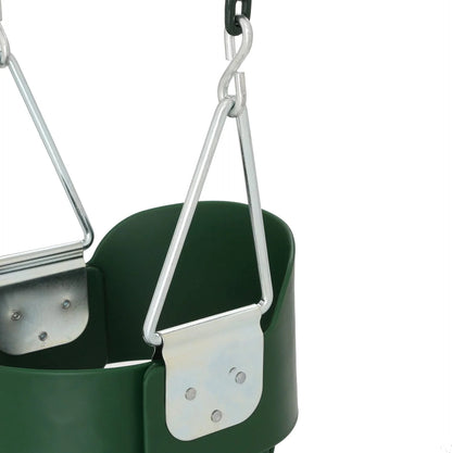 Gorilla Playsets 04-0008-PK/PK Full Bucket Toddler Swing, Pink Bucket, Pink 60" Plastic Coated Chains, 50 lb Capacity