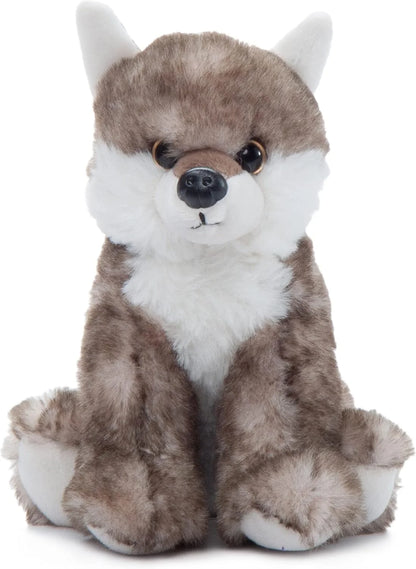 The Petting Zoo Wolf Stuffed Animal Plushie, Babiez, Kids Gifts, 6 in