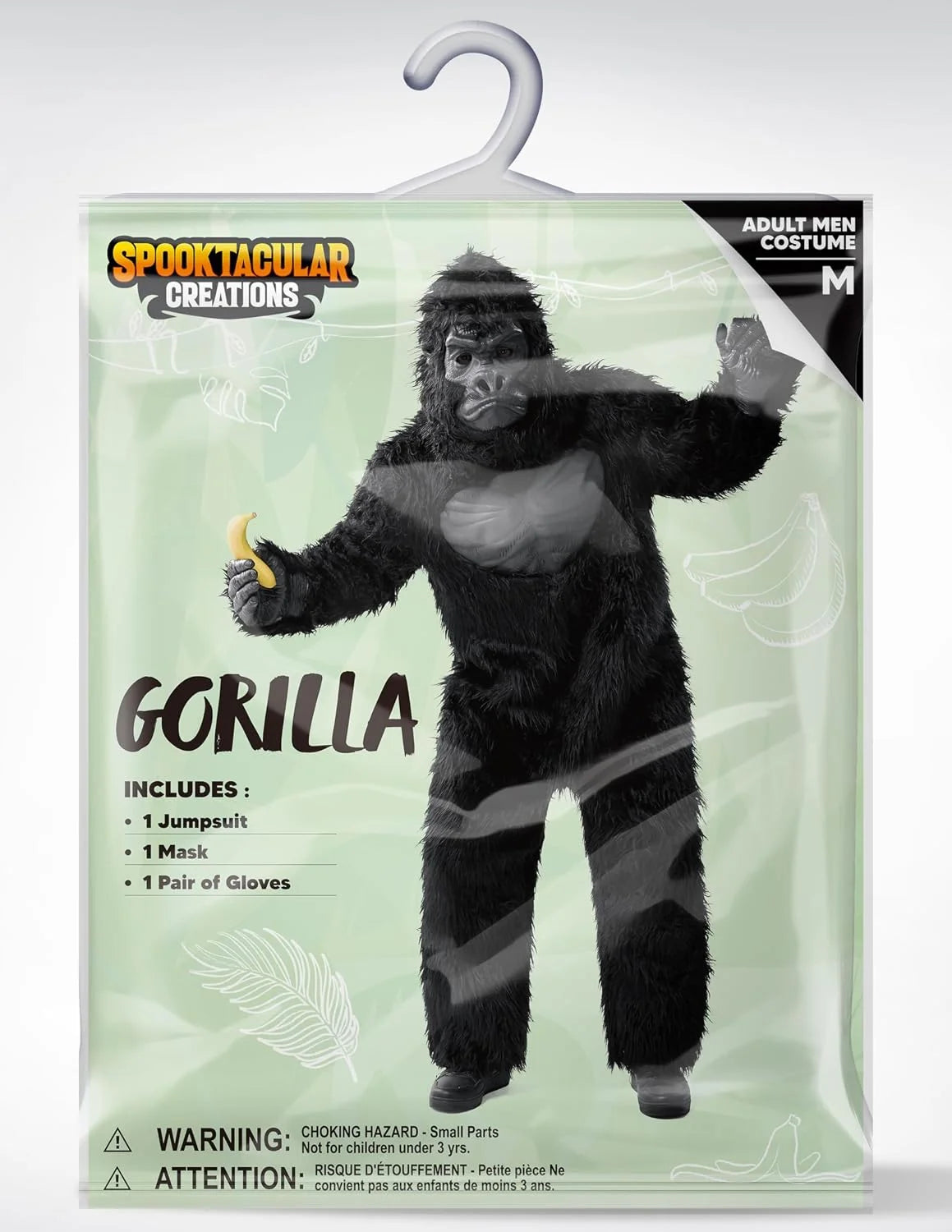 Spooktacular Creations Halloween Gorilla Costume, Adult Men Ape Costume for Halloween Party