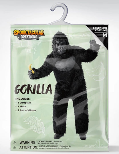 Spooktacular Creations Halloween Gorilla Costume, Adult Men Ape Costume for Halloween Party